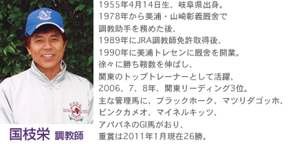 国松調教師 国松調教師
